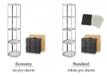 Portable jewelry display stand  Bracelet Twister Tower Display Showcase for trade show