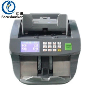 ( Portable & Reliable ! ) Multi-Functions Loose Note Counter Front Loading Currency Counter Cash Counting Machine