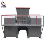 Portable small mobile waste tire shredder for paper