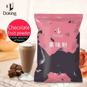 Premium Bubble Milk tea ingredients  instant Chocolate Flavor Fruit Powder