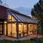 Premium quality diy sunroom glass room aluminum