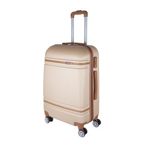 Professional manufacturer of 3 piece ABS material trolley luggage bag hotel luggage trolley in sets