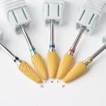 Professional Nail Art Polishing Grinding Head Tools Ceramic Nail File Diamond Ceramic Nail Drill Bit