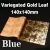 Import Professional with great price high quality blue variegated gold leaf gilding paper 14x14 cm 25 pieces per booklet from China