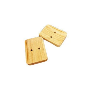 Promotional eco-friendly exquisite natural rectangle bamboo soap dish for bathroom and sink