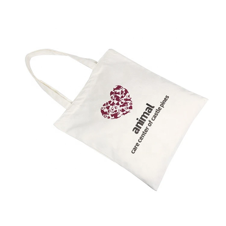 Promotional Products Reusable Eco White Canvas Grocery Shopping Tote Bags