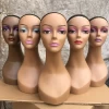 Pvc Half Body Fashion Mannequin Head Display With Shoulders For Makeup Jewelry Wigs Display Wholesale
