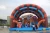 Import PVC inflatable fun city brown inflatable bounce house slide Playground Amusement Park from China