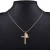 Import QD065 18k Gold Plated Cross Crucifix Necklace Sweater Chain Necklaces from China