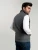 Import Quilted Sleeveless Jacket with Zipper Mens Quilted Sleeveless Vest With Leather Detailing from Pakistan