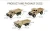 Import radio controlled toy 1:162.4g four-wheel drive military truck toys from China