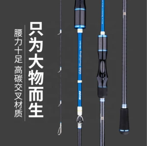 RANMI Japan Full Fuji Parts Lure  Sea Boat slow Jigging Fishing Rod 2 Sections Carbon Fiber Saltwater Spinning Fishing Rod