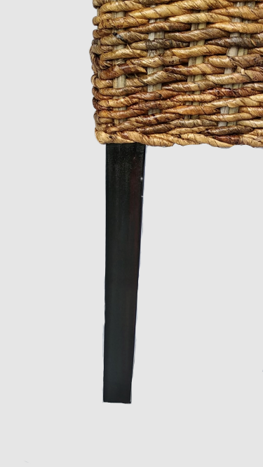 Buy Rattan Dining Chair With Mahogany Wooden Frame Abaca Weaving From ...