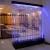 Import rectangle large acrylic customized size fish tank Aquarium Decorative LED lighting water flowing acrylic curtain wall from China