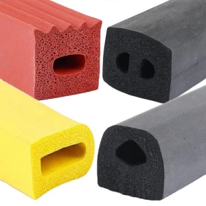Rectangular Square EPDM sponge foam rubber weather sealing strip