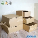 Recycled kraft tray boxes for shoes toys small big storage shoe boxes