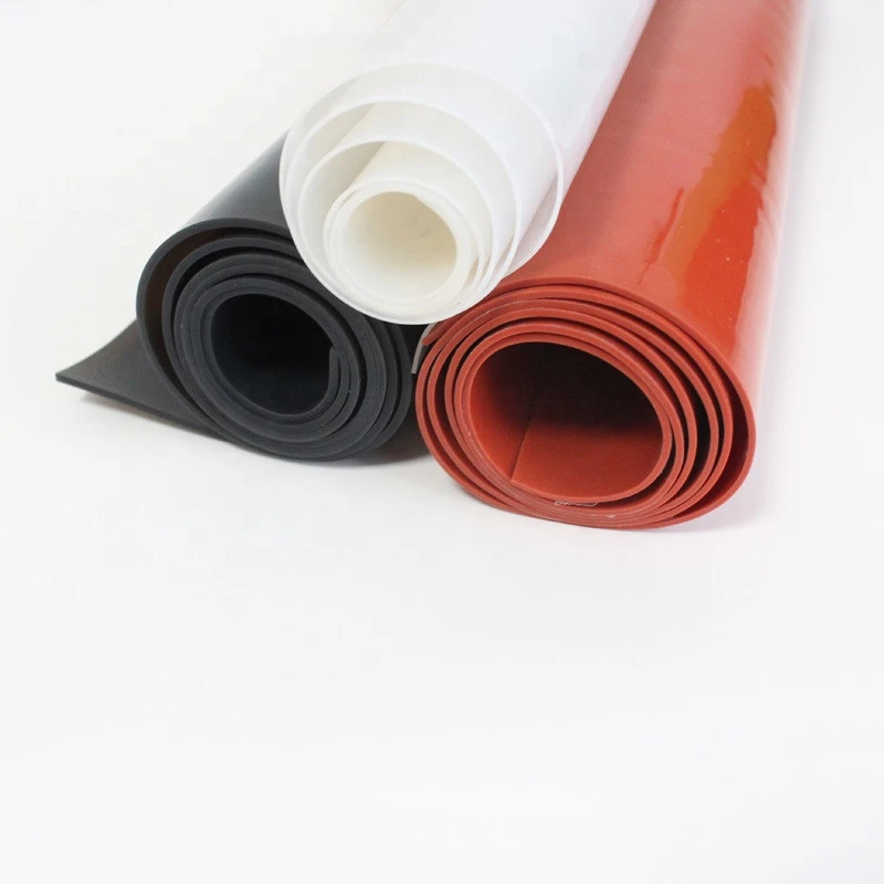 Red/Black/Transparent Silicone Rubber Roll Sheet 0.1-20mm