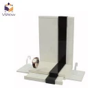 Resin Paper Velvet Bangle Watch Bracelet Jewelry Display Stand White