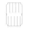 Restaurant & hotel supplies, dishwasher parts, rod Type Curtain, 600*455mm, MYR018