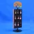 Import retail gifts shop steel pegboard show fixture table standing  key chain ring revolving merchandising display rack from China