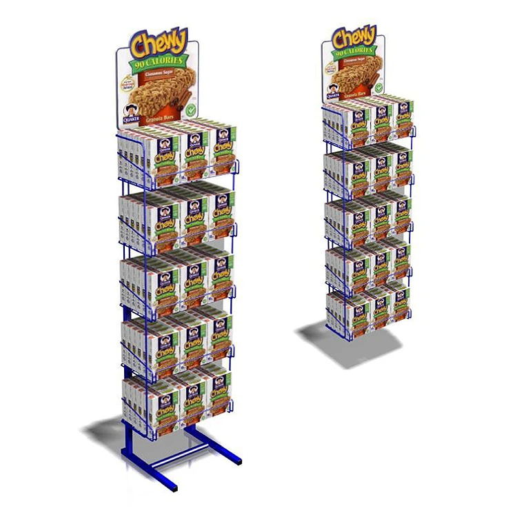 Retail Store Display Supermarket Shelves Used Sale Storage Customized Design Chip snack Shelf wire display Fixture Rack For Shop
