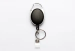 Retractable Keyring Extendable Metal Wire 60cm Keychain Clip Pull Key Ring Anti Lost ID Card Holder Key Chain