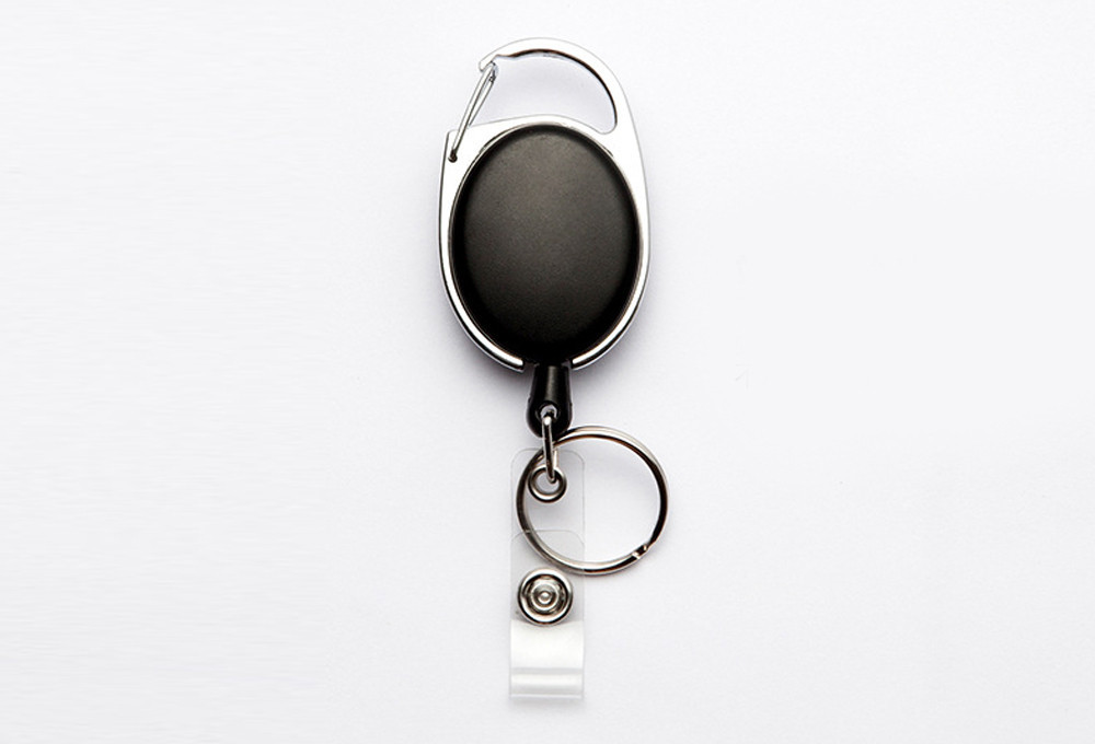 Buy Retractable Keyring Extendable Metal Wire 60cm Keychain Clip Pull ...