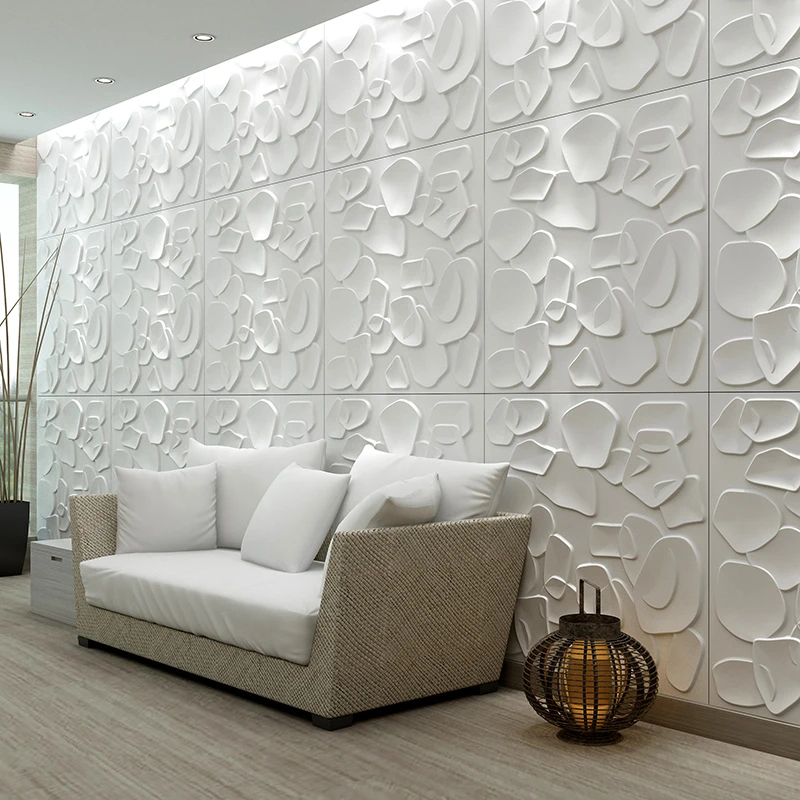 Rich Color Home Decoration variegated 3d PVC Wall Panels