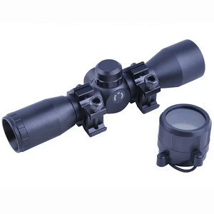 Riflescope 4x32 Tactical Red and Green Light Rifle Gun Scope Sight Hunting Telescopic Sight Accessories