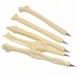 RITA pluma boligrafo manufacturing custom logo ball point promotional plastic bones novelty pens