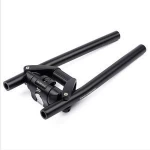 Road Bike Folding Handlebar Aluminum Alloy MTB Steering Wheel Grips Cycling Foldable Horizontal Bar Suit for Shimano