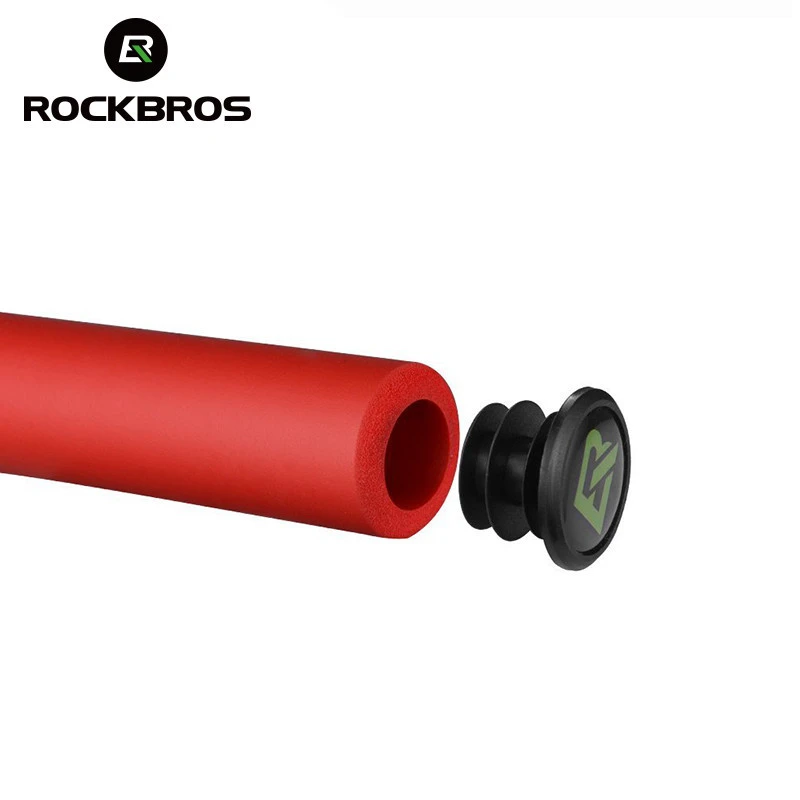 ROCKBROS Bike Grips Ultralight Silicone Material Handlebar Girps MTB Anti-slip Bicycle Handlebar