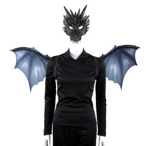 Roleparty Wholesale Stock Adult Dragon Mask and Wing Cosplay Costume