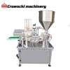 Rotary disposable plastic cup small cup filling and sealing machine