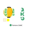 Round Durable Custom Printing Sushi Lampion Waterproof Japanese PVC Lanterns For Outdoor Use