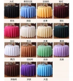 Round White Polyester Cotton Banquet Wedding Linen Hotel Table Cloth Tablecloth For Hotels