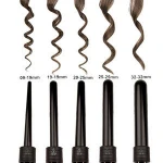 RTS Gift Box 5 In 1 Tourmaline Ceramic Hair Curler Roller Interchangeable Barrel Curling Iron Wand Set