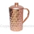 Import Rustic Handmade 100% Pure High Quality Copper Water Milk Jug Stylish Ayurvadic Pitcher Brass Handle Custom PC Metal Drinking from China