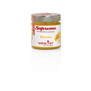 Saracino Supreme Concentrated Food Flavouring In Banana Flavor 200 gr Made In Italy For Flavoring Desserts With Real Fruit