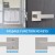 Import Satin Nickel Door Lever Keyless Passage Interior Door Handle Set, Hallway Closet Brushed Nickel from China