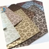 Semi-PU leopard print pantherine synthetic leather with high quality for car seat decoration