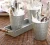 Import Set of 3 Galvanized herb flower pot from India