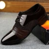 sh10113a Cheap stock leather shoes men breathable hollow out man leather dress shoe