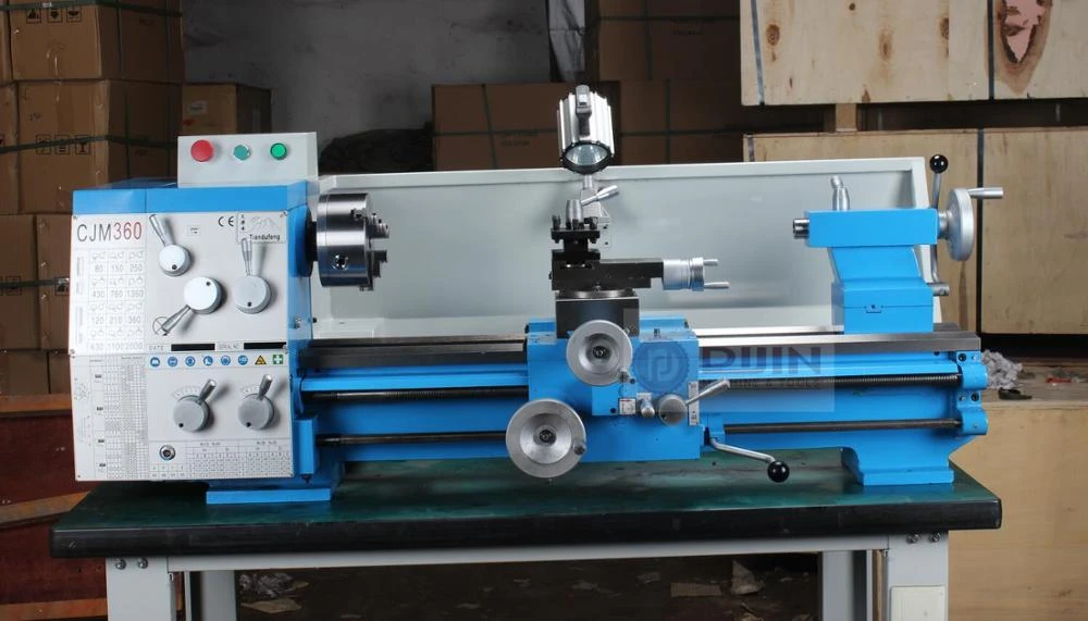 shenzhen small bench lathe CJM360 metal lathe 1.5KW spindle bore 38mm have stocks with low price