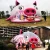 Import shopping mall pink inflatable bubble house with Millions of ocean ball pools ,Hotel promotion entertainment equipment from China