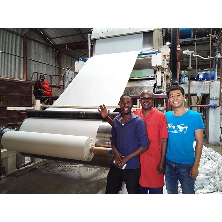 Shunfu 787 Type Toilet Paper Making Machine From Rice Straw Pulp