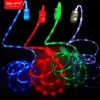 SIKAI TPE intelligent Android type-C luminous led charger cable mobile phone luminous charging led usb cable with led light