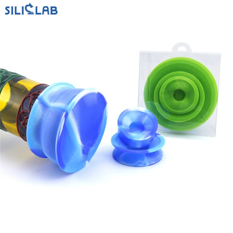 Siliclab Glass Smoking Accessories Silicone cleaning cover Water Bubbler Glass Beaker Dabs Kit Smoke