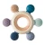 Import Silicone wooden Baby Teether Rattle Wood Ring Play Toys  Teething Toys BPA Free  For Baby from China