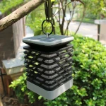 Sinoglory IP65 Hollow square candle lantern lamp hanging tree lighting led solar flame garden patio outdoor decoration lights